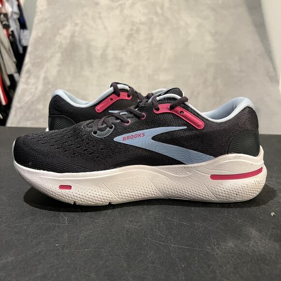 Brooks Ghost Max Shoes Womens 9 Black Blue Running Cushioned 1203951B082 - Picture 7 of 10